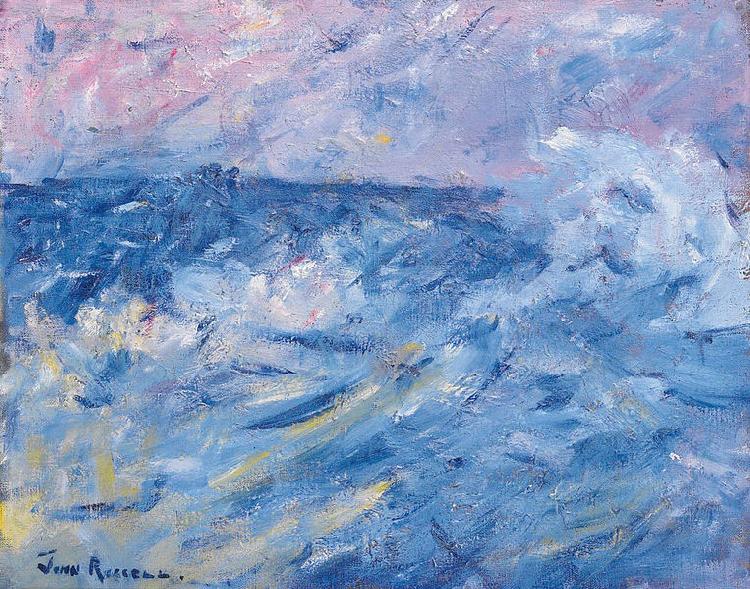 John Peter Russell Stormy Sky and Sea, Belle Ile, off Brittany oil painting picture